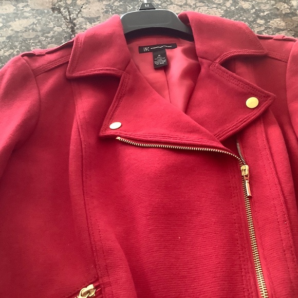 iNC Red Jacket Size Medium NWT - Picture 7 of 16